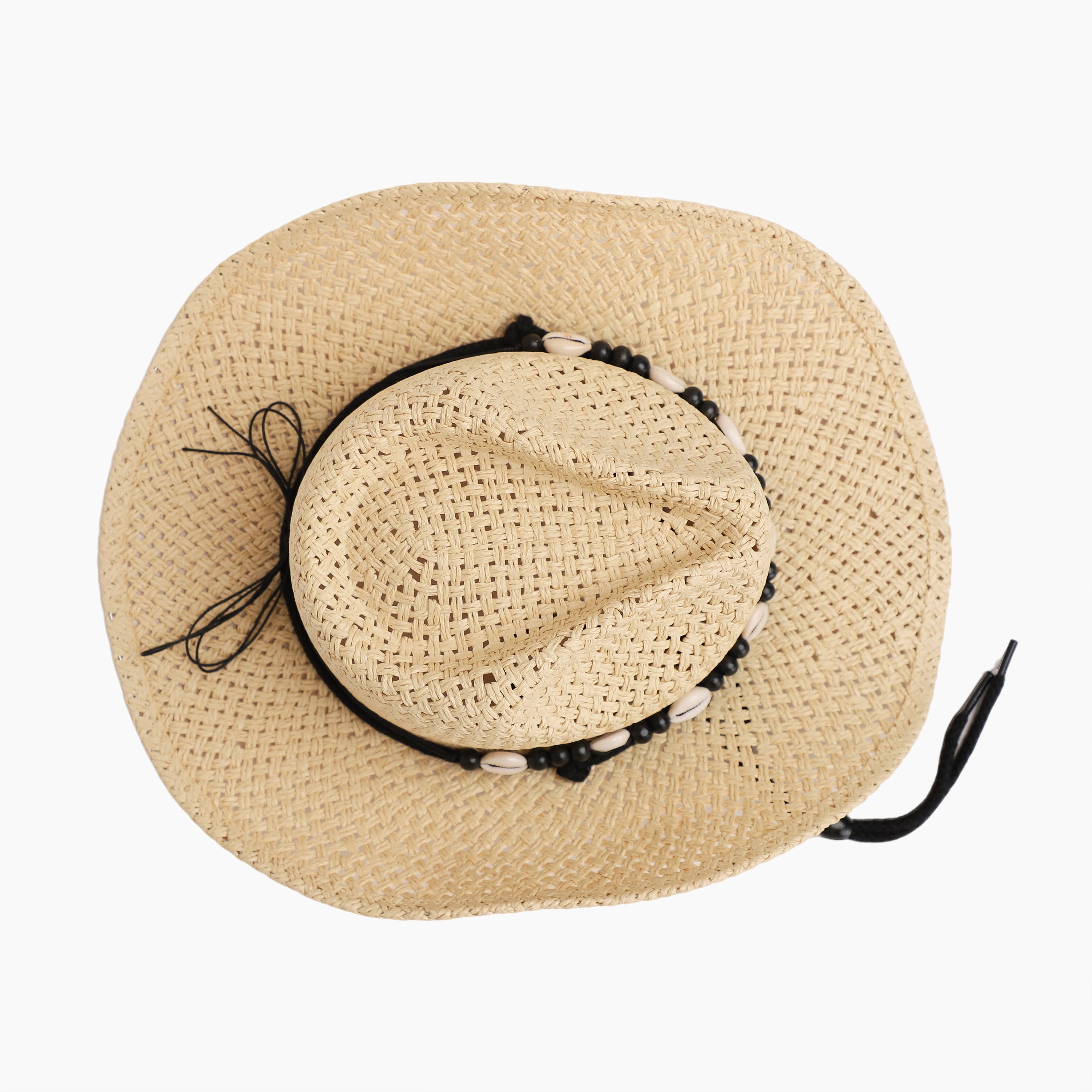 Unisex Paper Straw Fedora Hat with Wide Brim and UPF 50+ Sun Protection