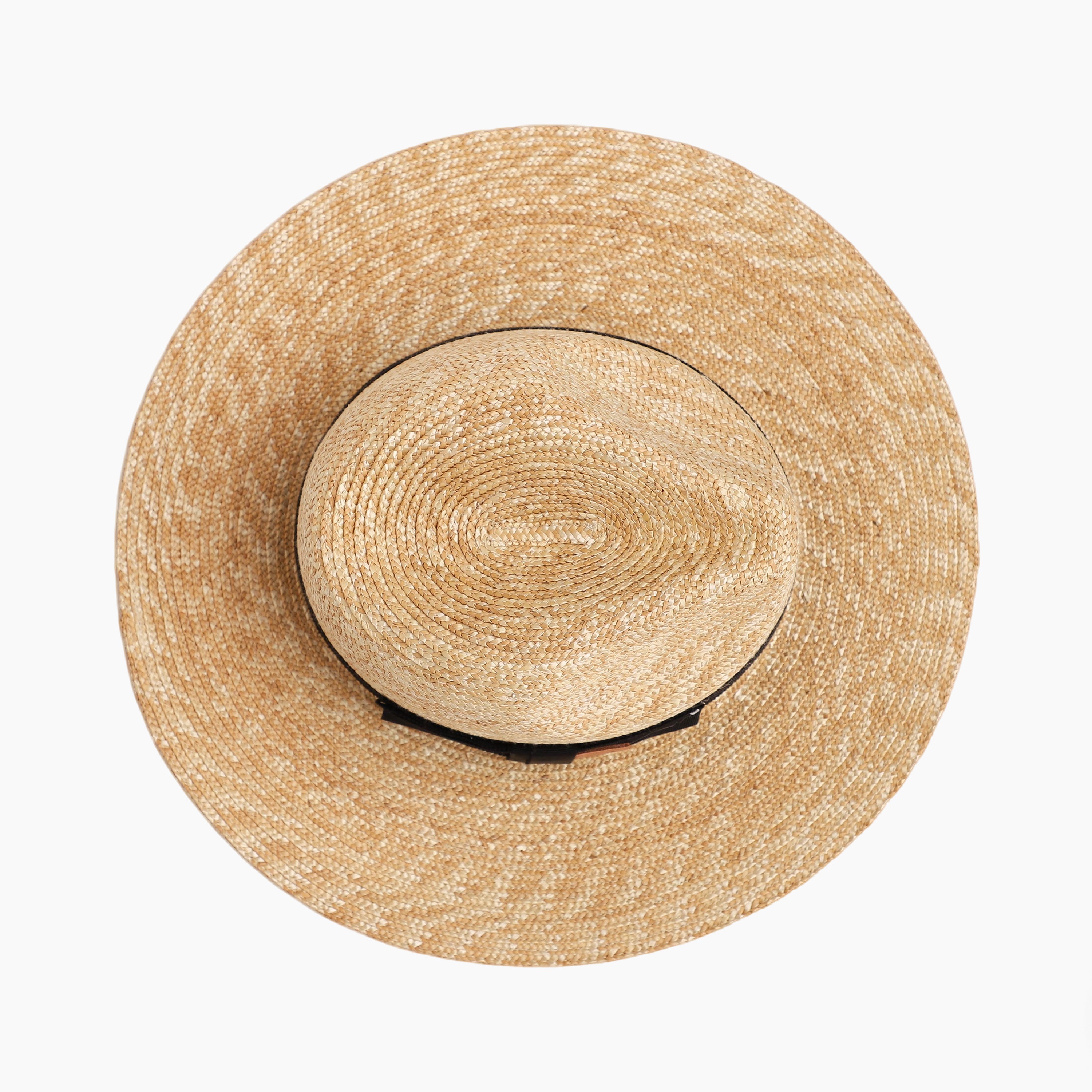 Unisex Wheat Straw Fedora Hat with Wide Brim and UPF 50+ Sun Protection