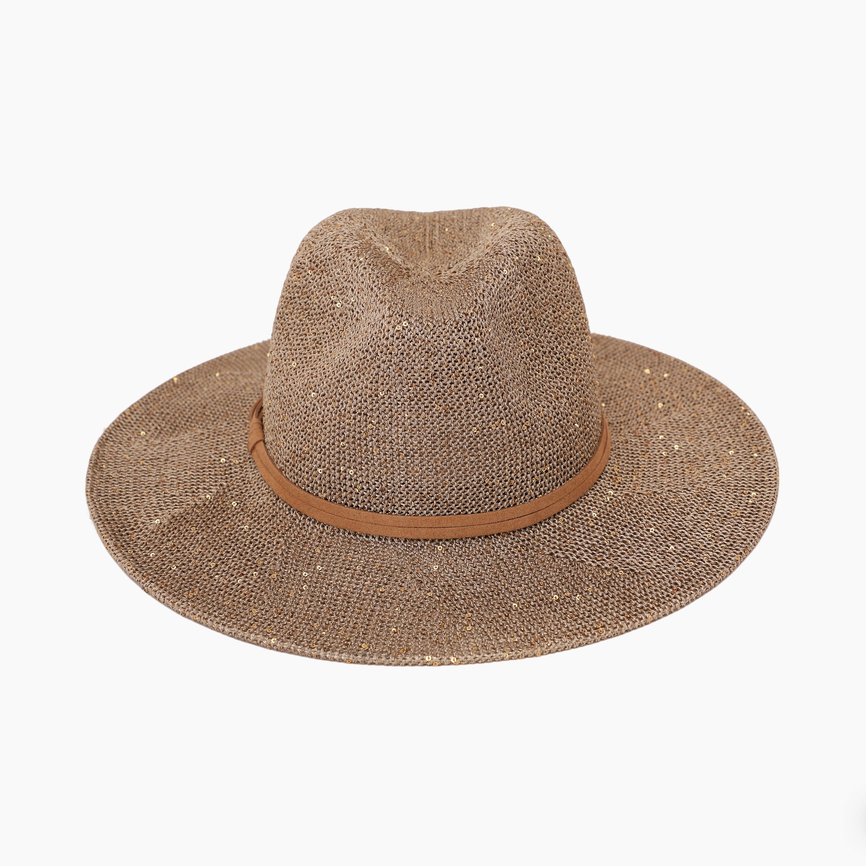 Women’s Polyester Fedora Hat with Wide Brim and UPF 50+ Sun Protection