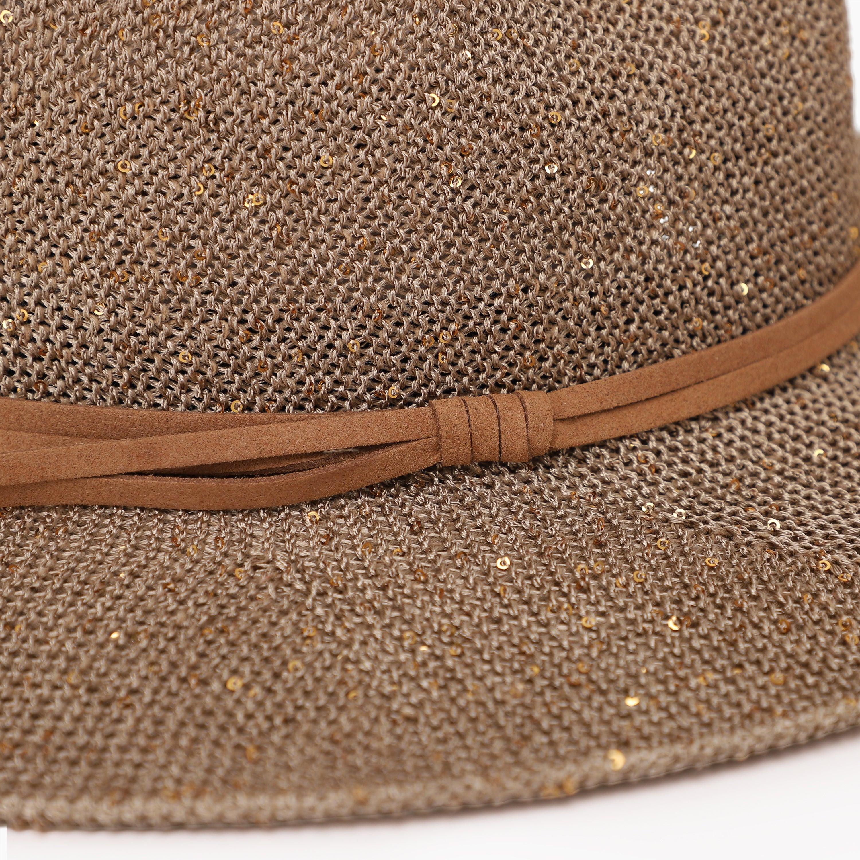 Women’s Polyester Fedora Hat with Wide Brim and UPF 50+ Sun Protection