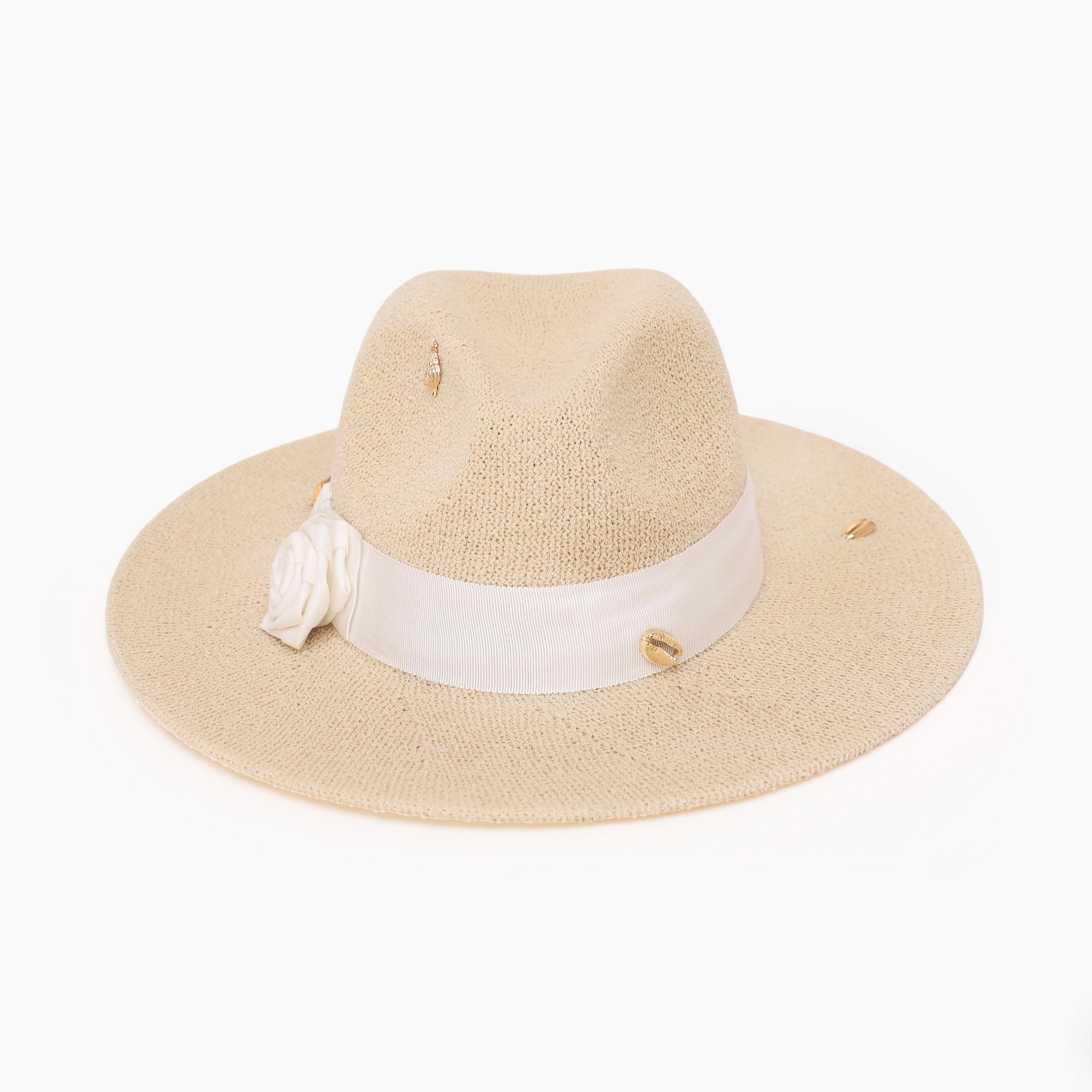 Women’s Polyester Fedora Hat with Wide Brim and UPF 50+ Sun Protection