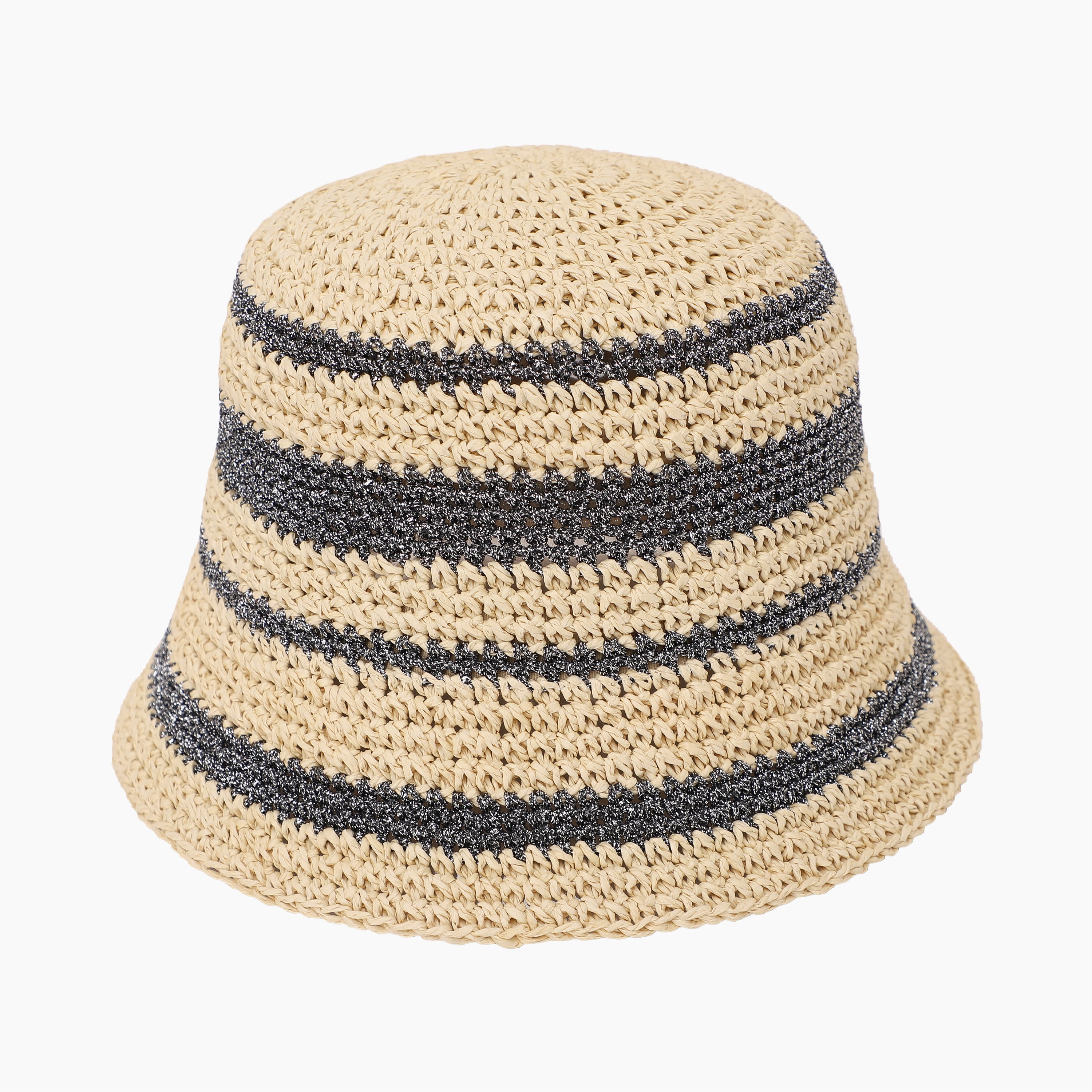 Women’s Paper Straw Sun Hat with Wide Brim and UPF 50+ Sun Protection