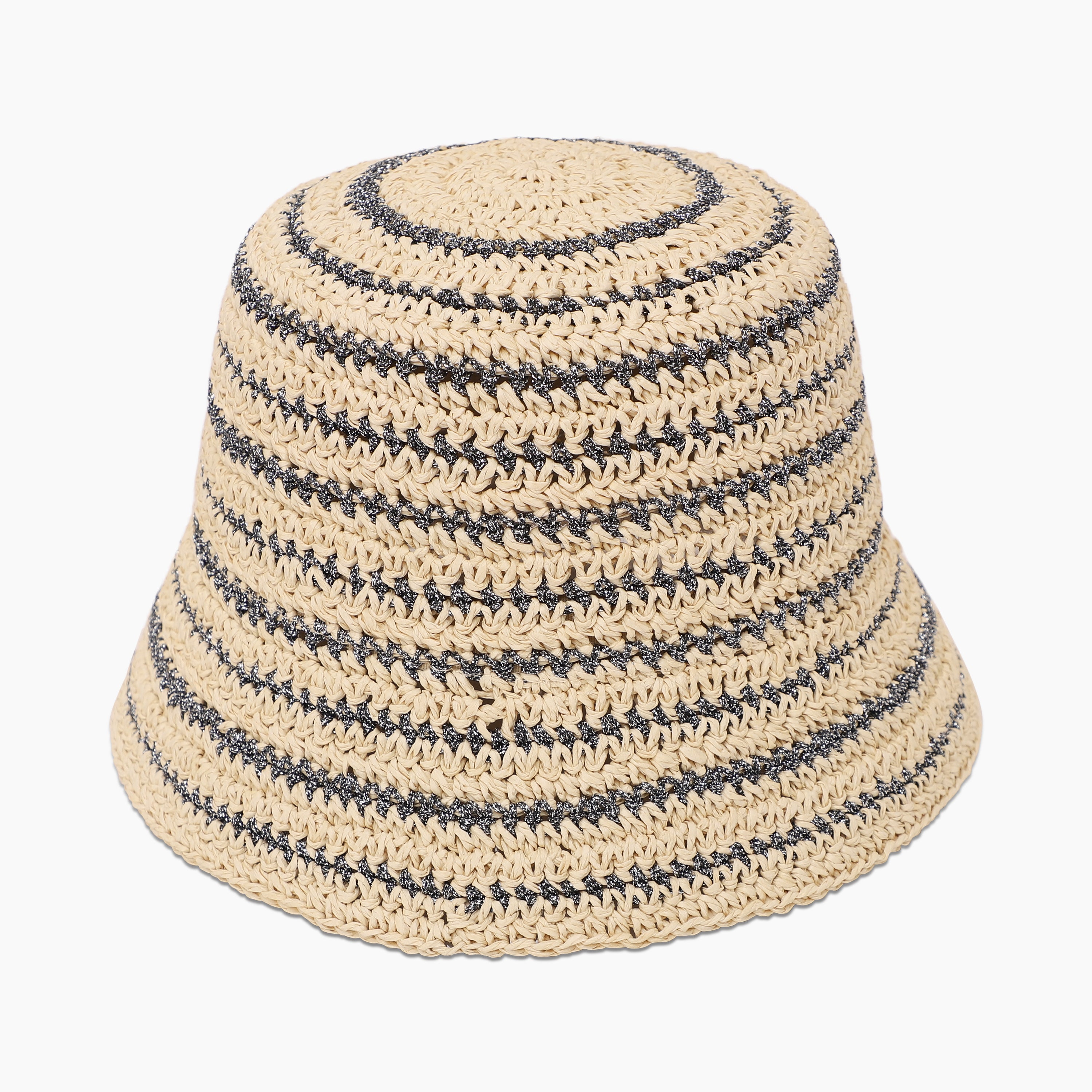 Women’s Paper Straw Sun Hat with Wide Brim and UPF 50+ Sun Protection