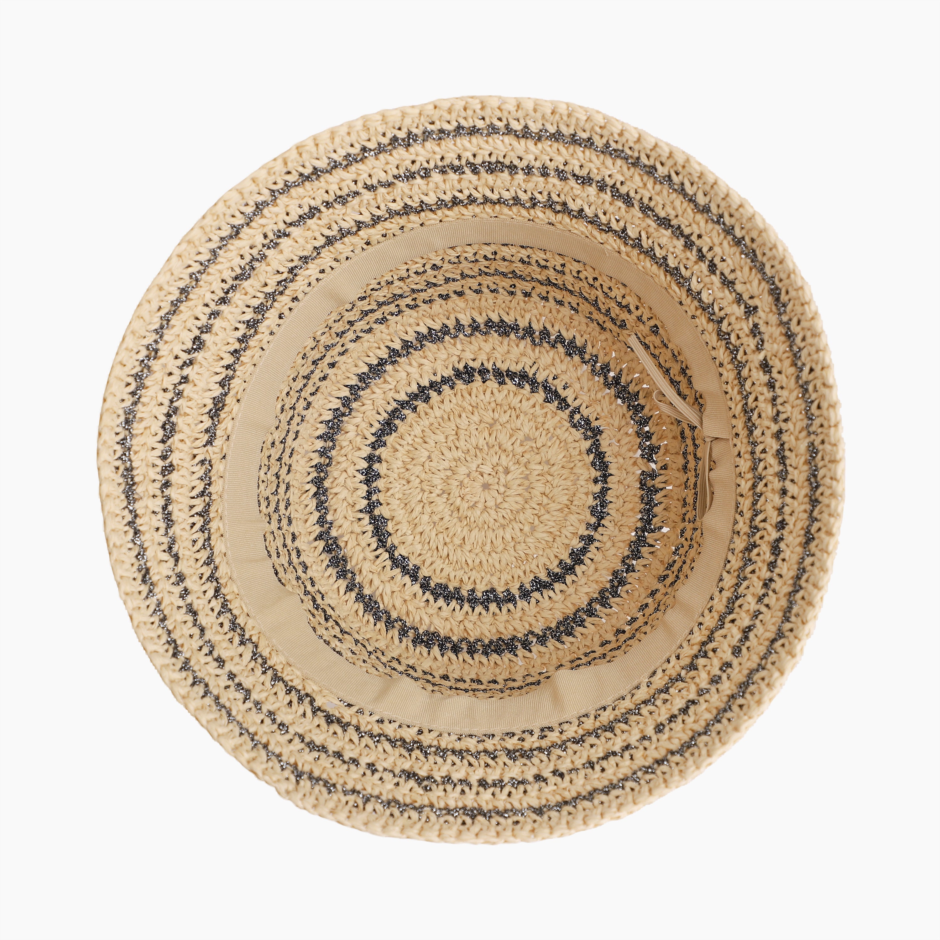 Women’s Paper Straw Sun Hat with Wide Brim and UPF 50+ Sun Protection