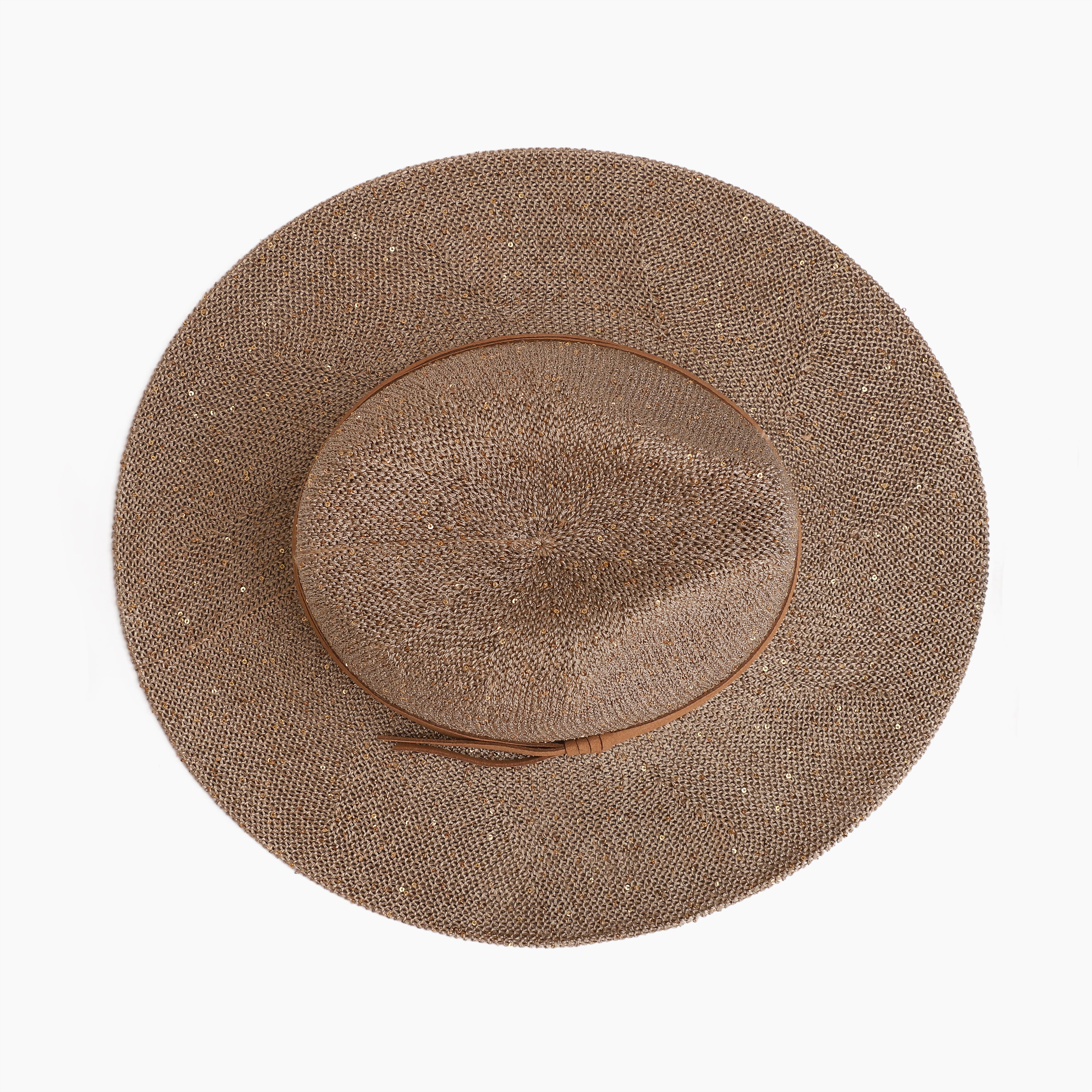 Women’s Polyester Fedora Hat with Wide Brim and UPF 50+ Sun Protection