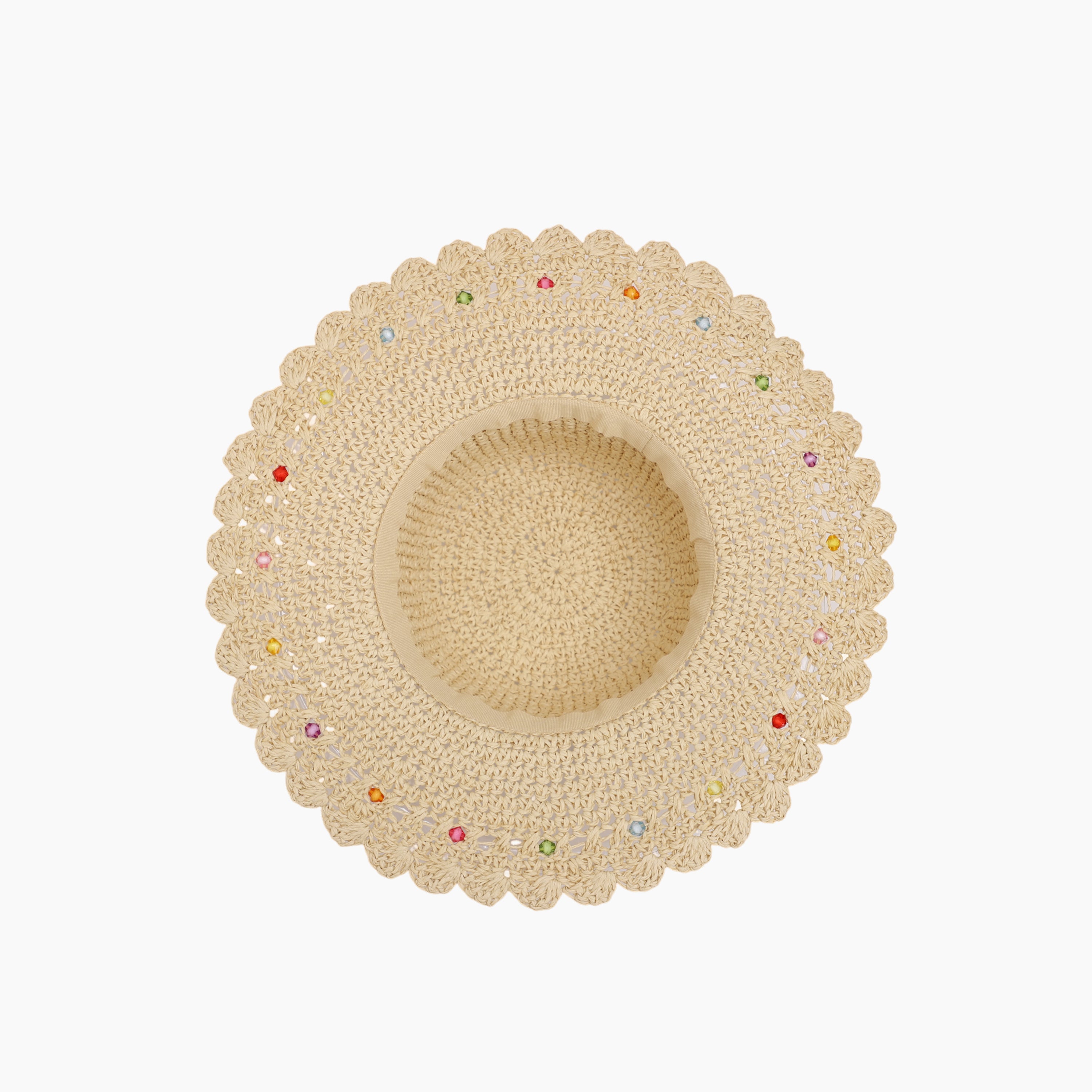 Children’s Paper Straw Sun Hat for Ages 2–6 with UPF 50+ Sun Protection