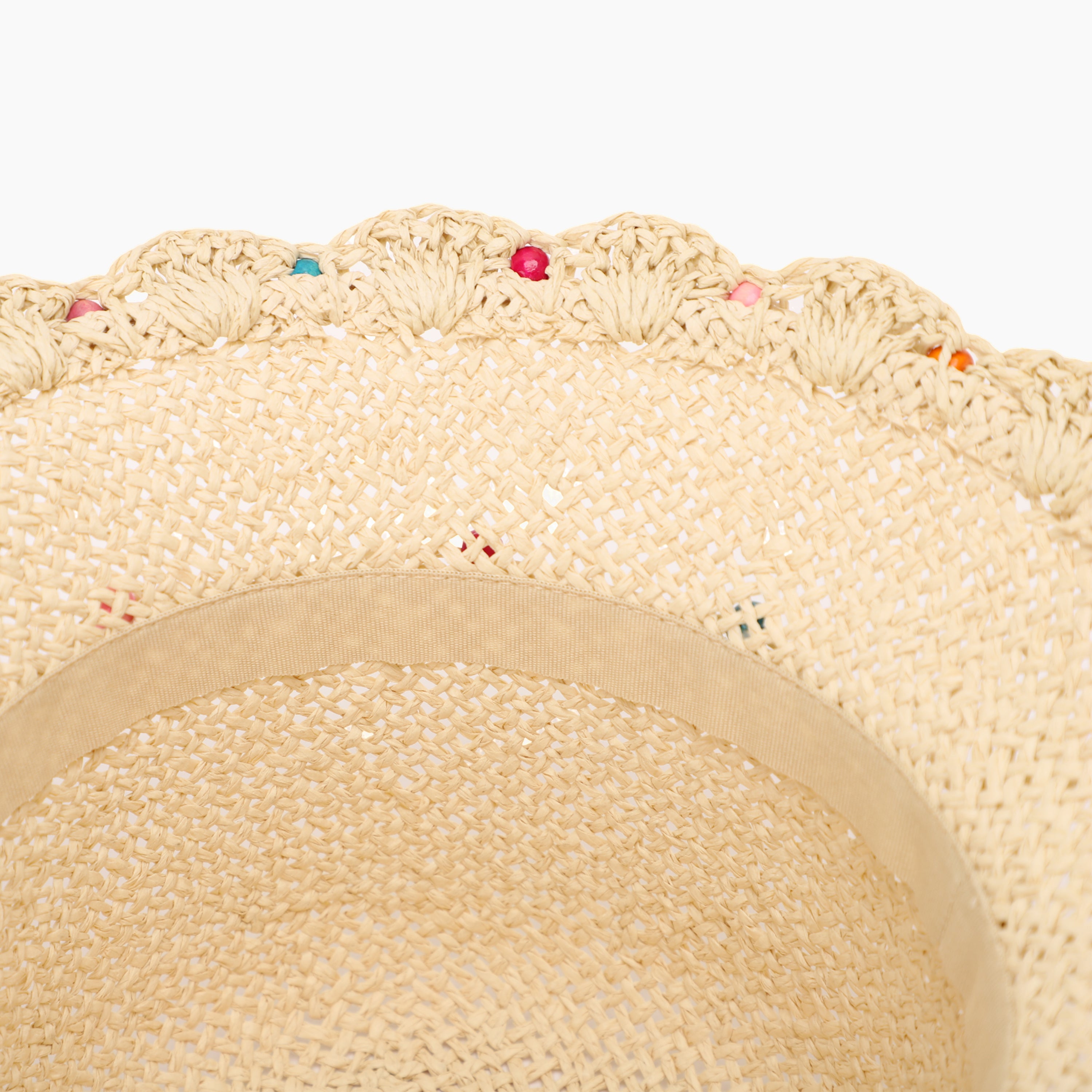 Children’s Paper Straw Sun Hat for Ages 2–6 with UPF 50+ Sun Protection