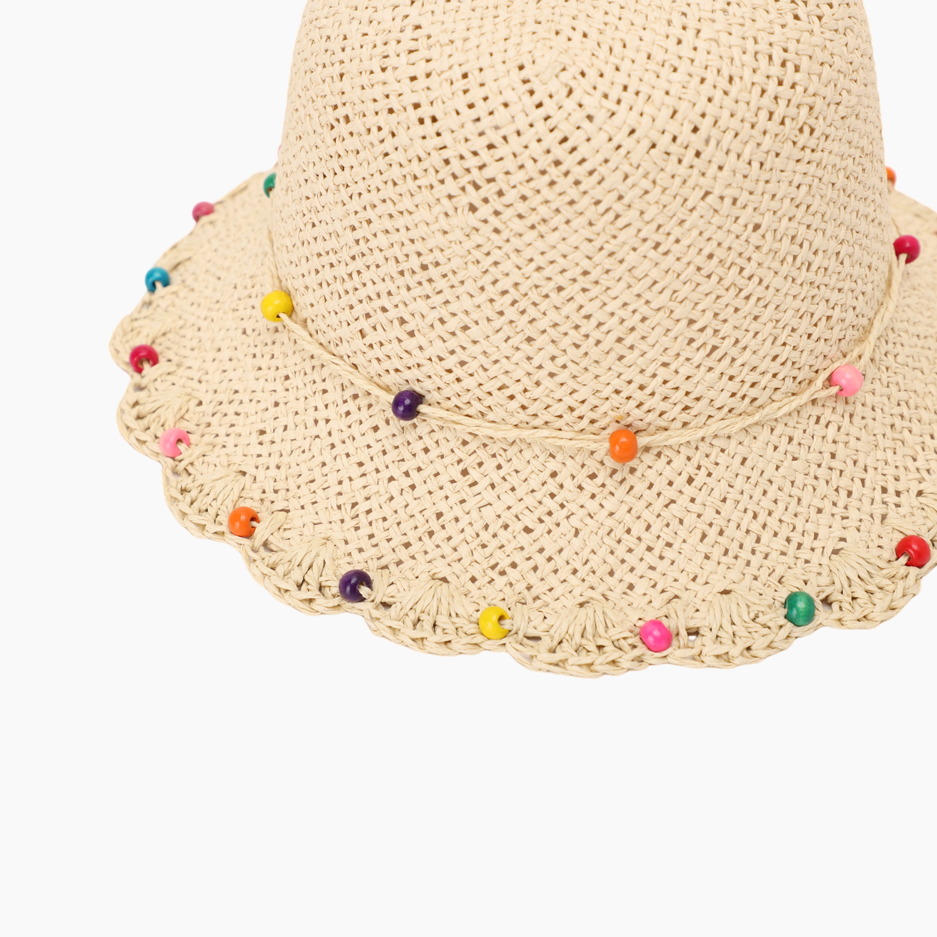 Wholesale Children’s Paper Straw Bucket Hat for Ages 2–6 with UPF 50+ Sun Protection