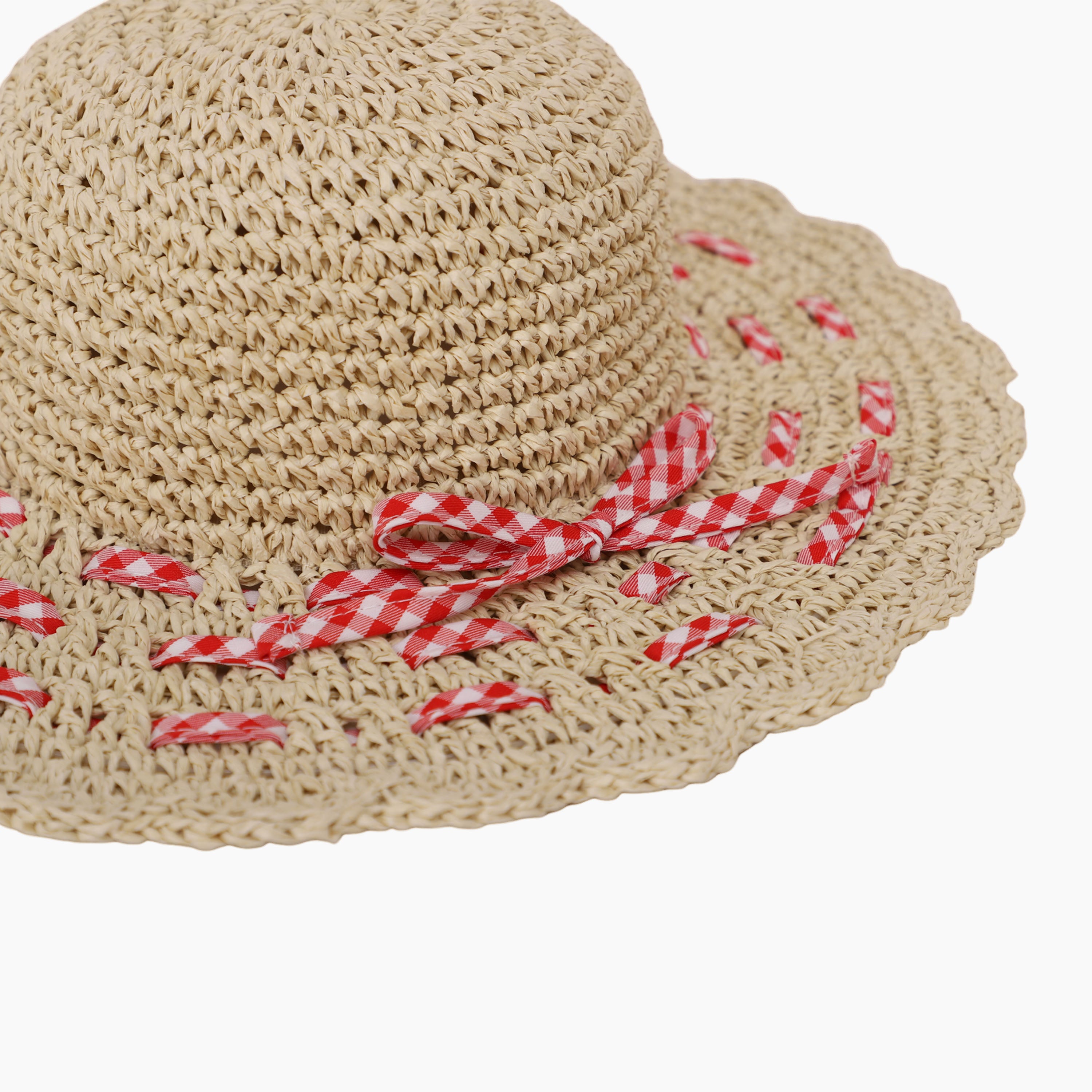 Wholesale Children’s Paper Straw Sun Hat for Ages 2–6 with UPF 50+ Sun Protection