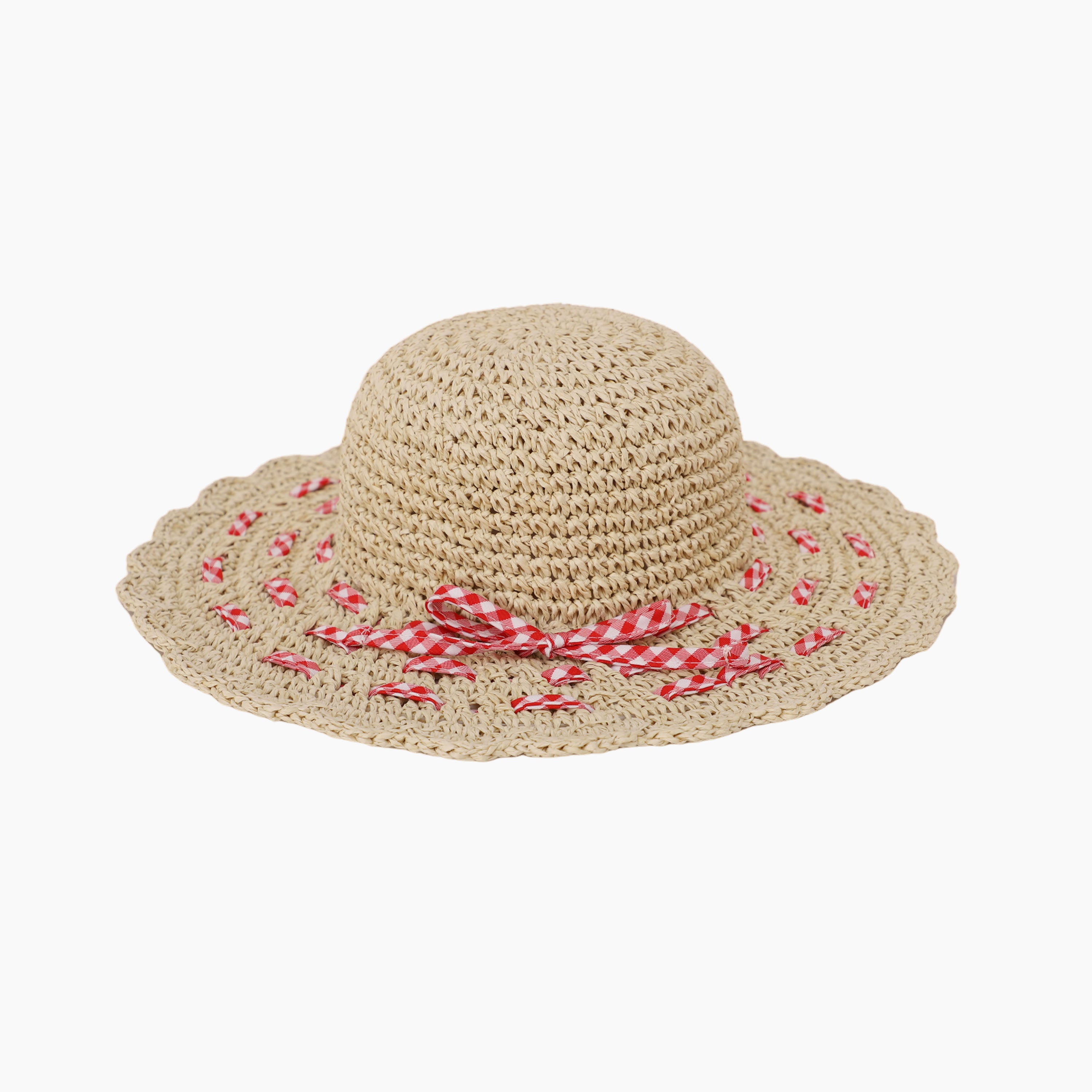 Children’s Paper Straw Sun Hat for Ages 2–6 with UPF 50+ Sun Protection