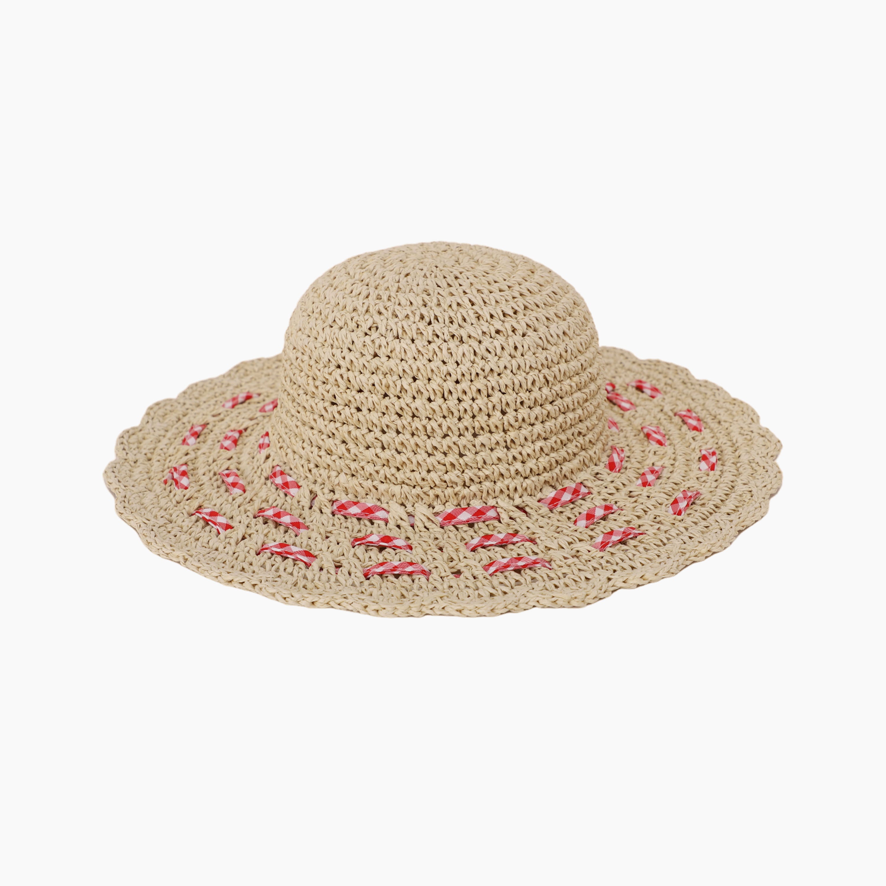 Wholesale Children’s Paper Straw Sun Hat for Ages 2–6 with UPF 50+ Sun Protection