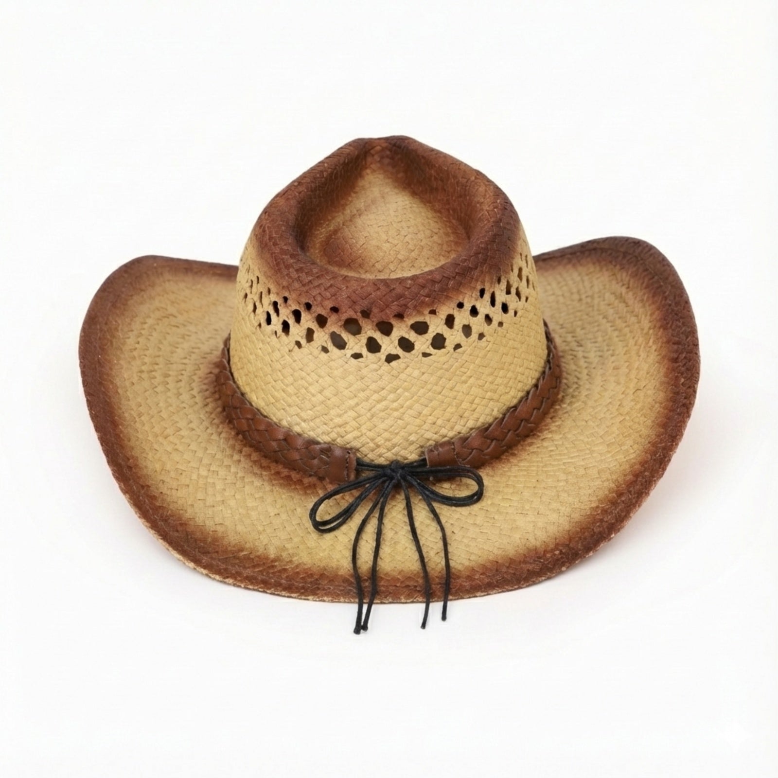 Wholesale Unisex Paper Straw Fedora Hat with Upturned Brim and UPF 50+ Sun Protection